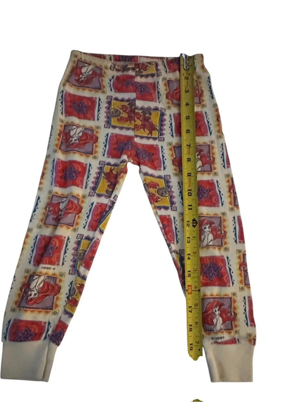 VTG Girl's Youth Toddler SZ 6 Y2K Leggings Little Mermaid Ariel Pajama Pants
